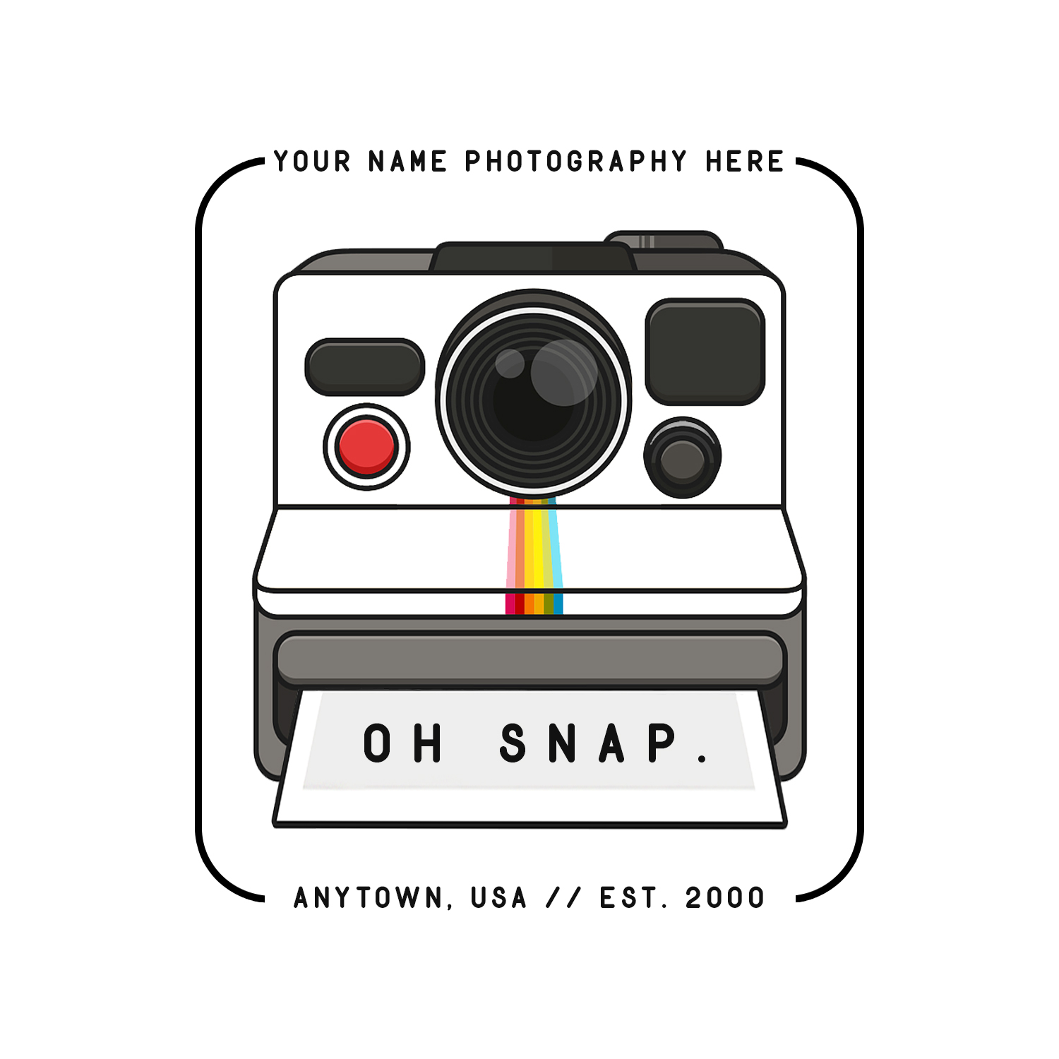 instant camera - Polaroid Camera - Sticker